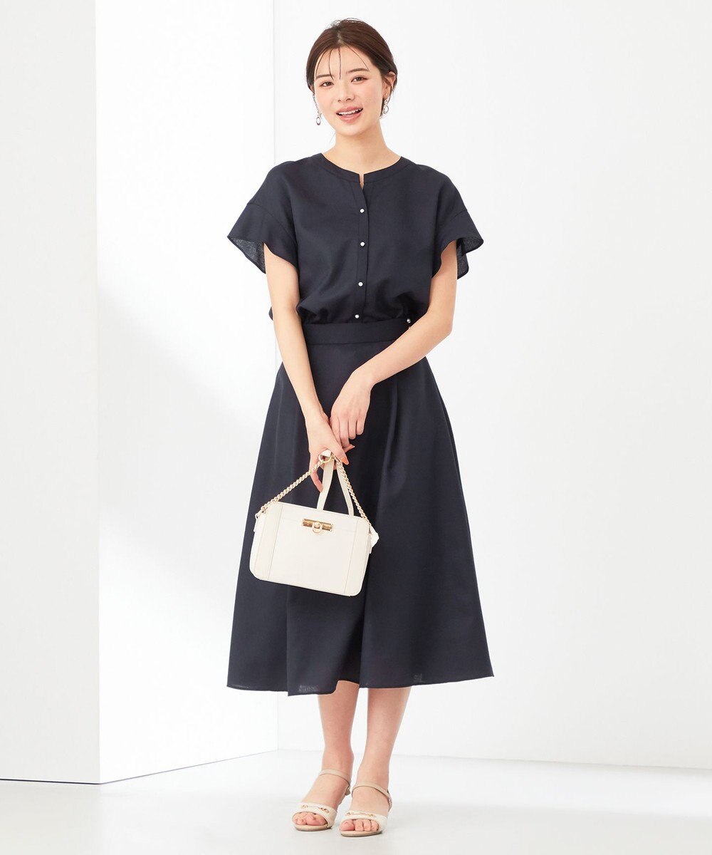 ANY SIS 【美人百花6月号掲載】スムージーポリエステル ブラウス 