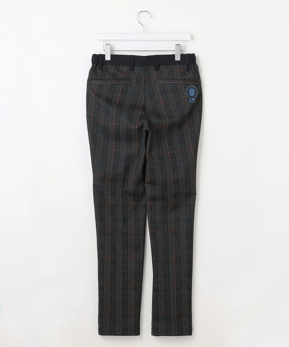 23区GOLF 【MEN】【ストレッチ】チェック柄プリント パンツ 