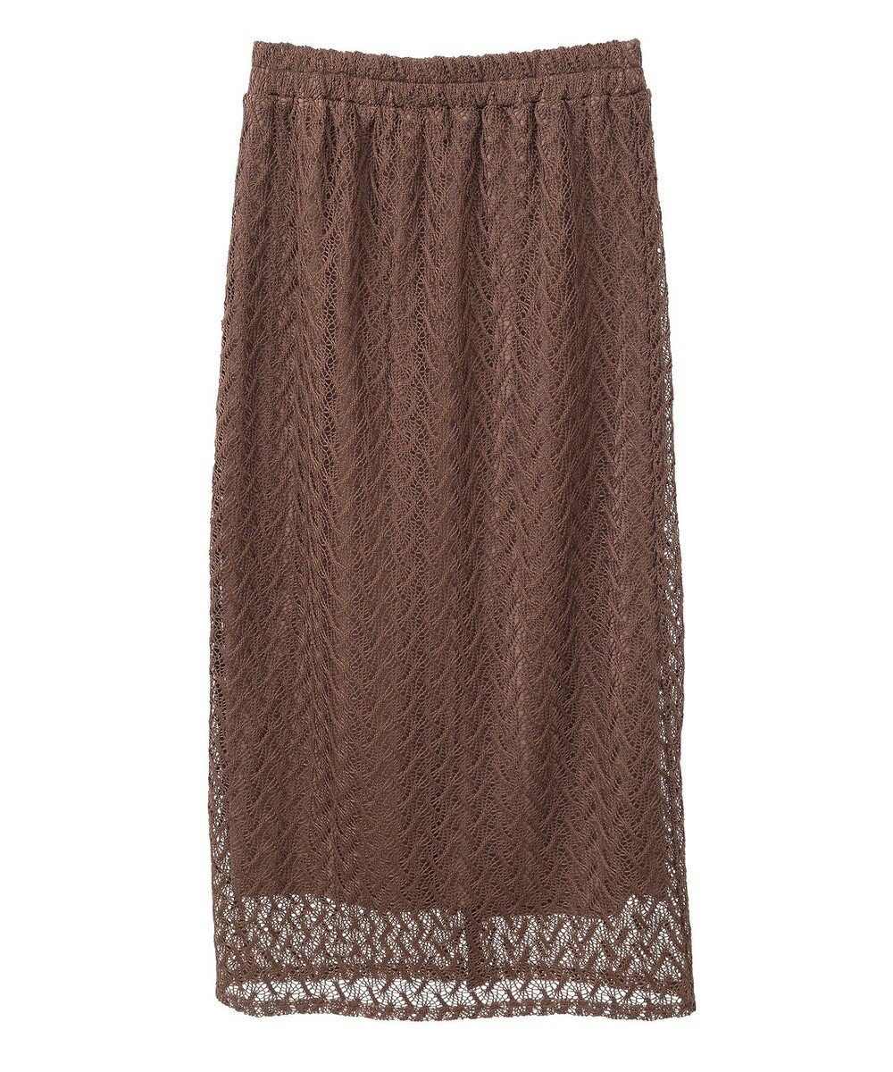 Green Parks ニットレースＩラインスカート 