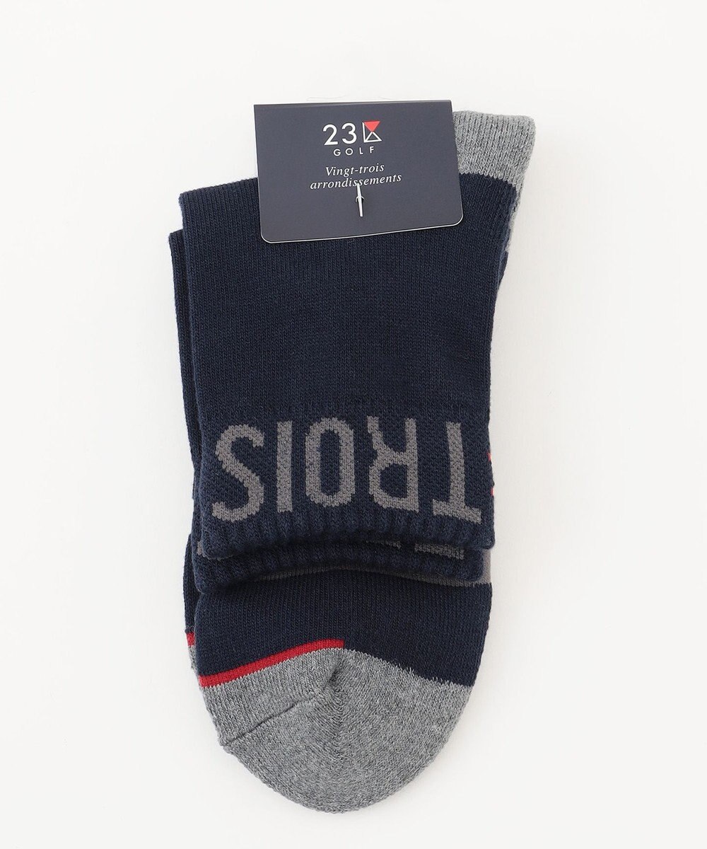 23区GOLF 【WOMEN】ロゴラインハーフソックス 15cm 