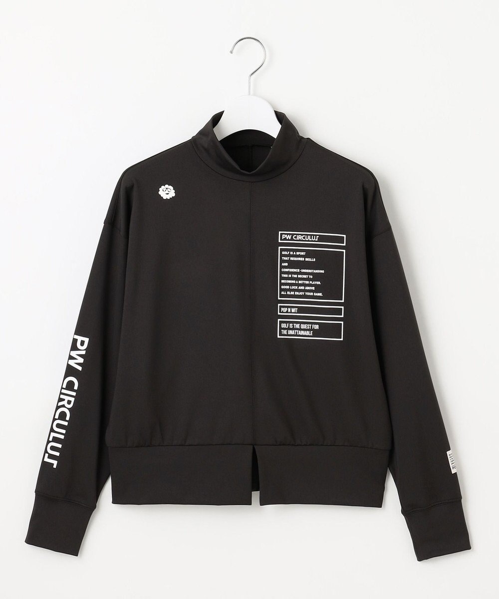 PW CIRCULUS 【吸水速乾 / UV遮蔽率99.5% UVカット / ストレッチ】【WOMEN】ドルマンスリーブモックネックT ゴルフウェア レディース 