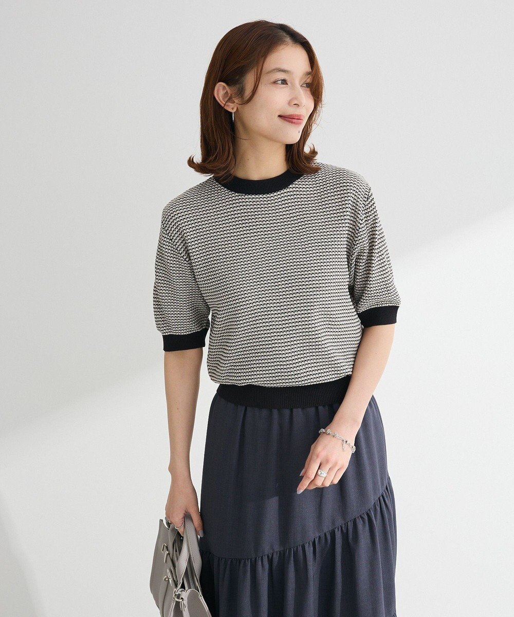 Green Parks ・ｓｗｉｎｇ　ｂｙ　マルチカラージャカードニット 