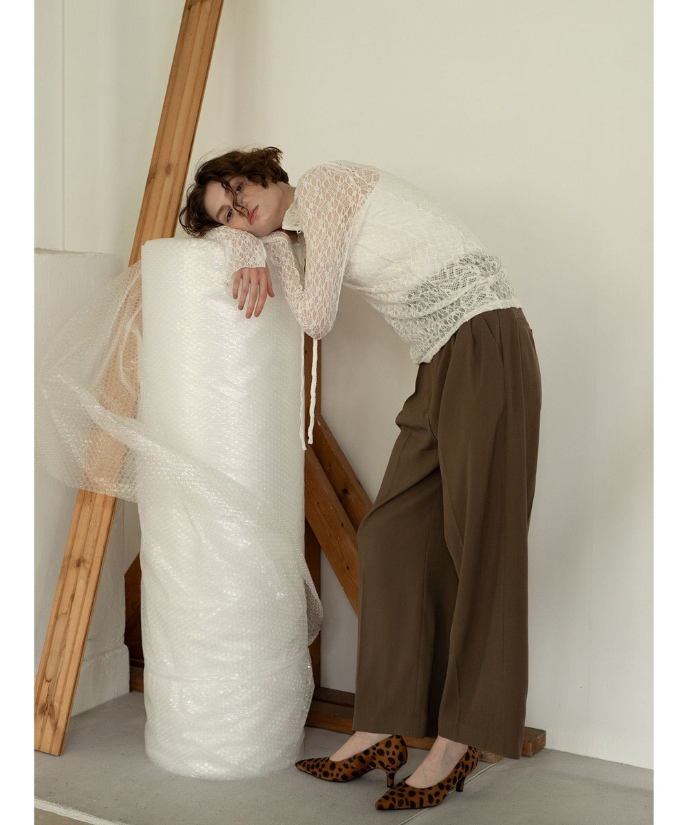 Te chichi パッチワークレース前後2WAY衿デザインTOPS《2025Autumn catalog item》 