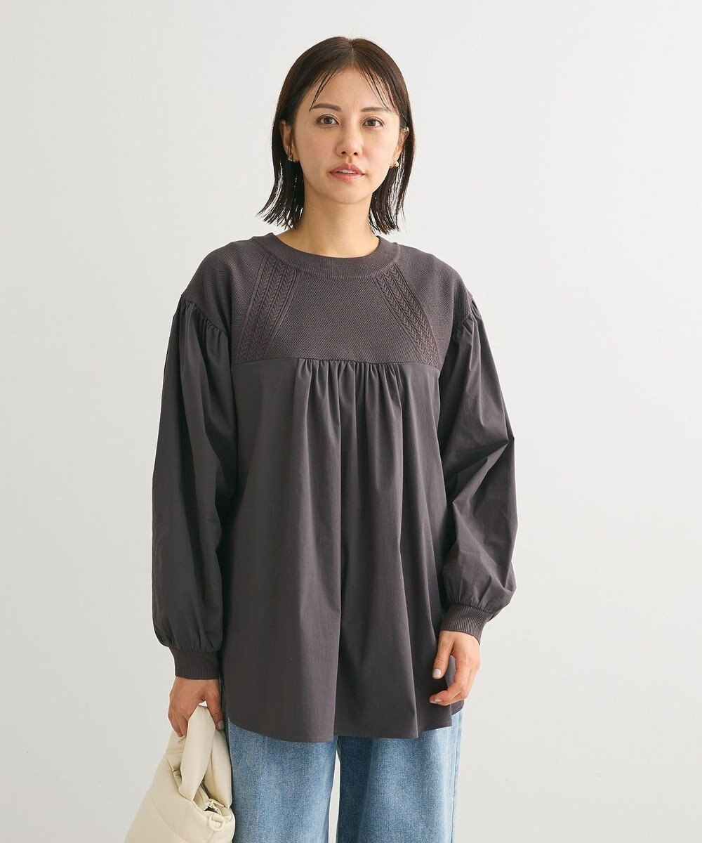 Green Parks ミニケーブルドッキングニットチュニック 