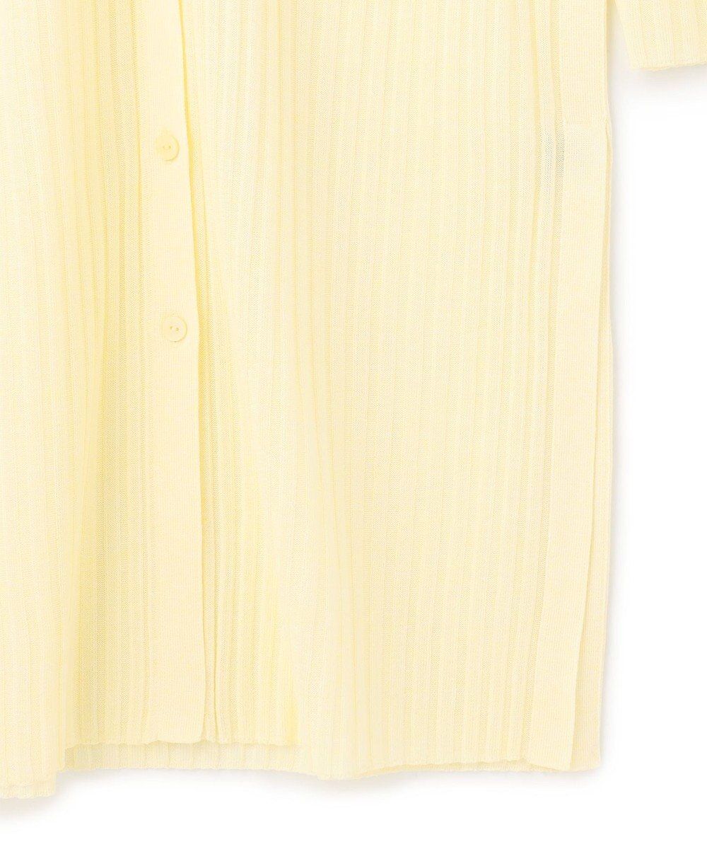 uncrave シアーニット リブロングカーディガン 