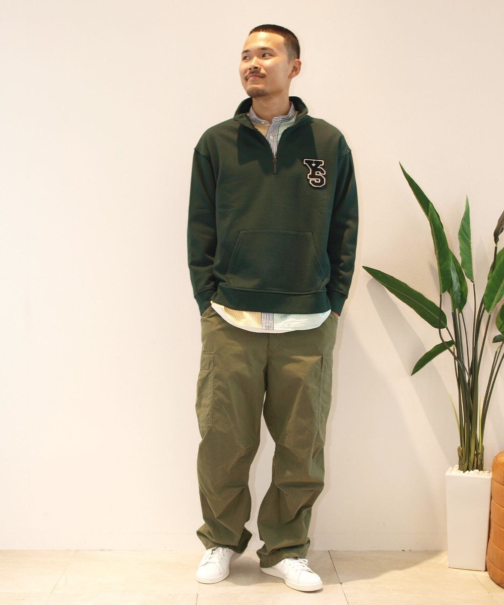 J.PRESS YORK STREET 【UNISEX】クレイジーパターン バンドカラーシャツ 