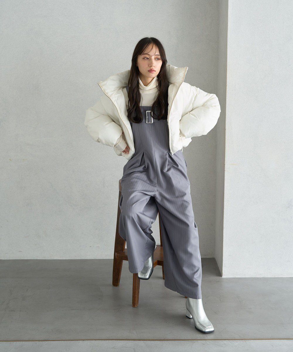 earth music&ecology 2wayパファー ショートブルゾン 