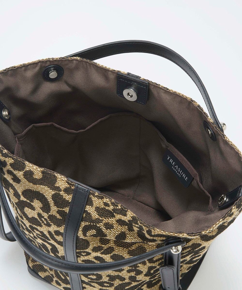 TOPKAPI 【TREASURE TOPKAPI】2way チェンジング トートバッグ レース/レオパード 