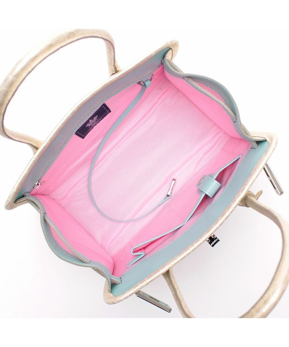 A.D.M.J. 【牛革】ヴィッテリグリシャムウェンディ/クリスタルソーイング前金具付トート28cm 