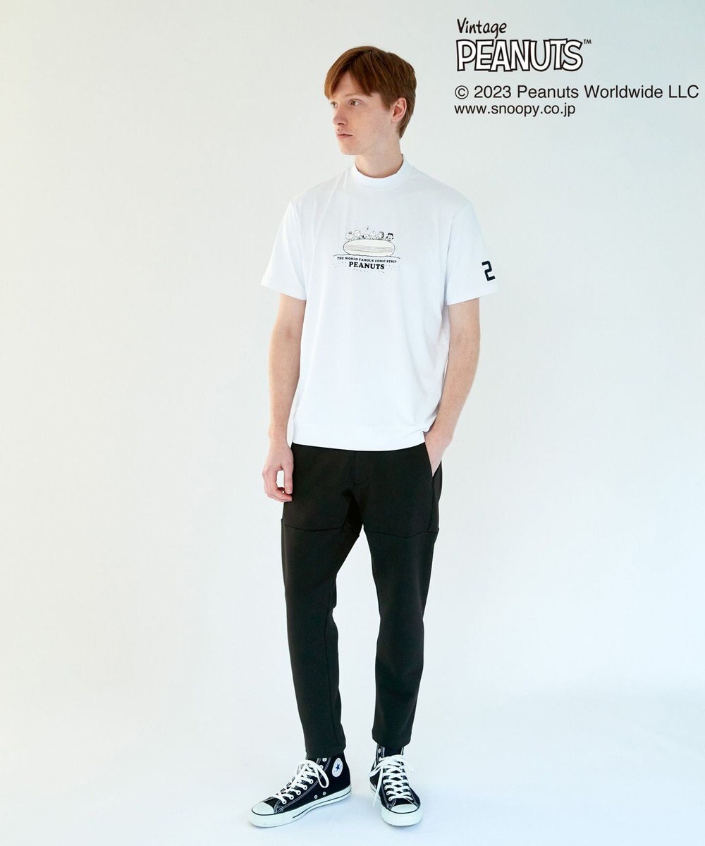 23区GOLF 【PEANUTS】【MEN】スヌーピーコラボ モックネックシャツ 