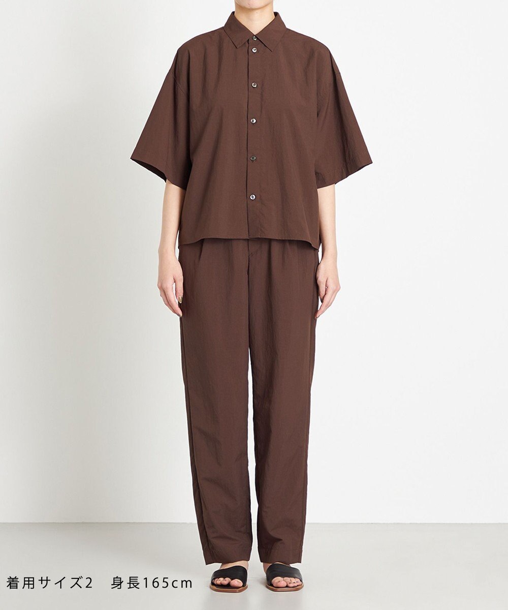 NAVE 【ReNAVE　撥水機能・UVカット・透湿・接触冷感・洗える】ナイロンタスランシャツ 