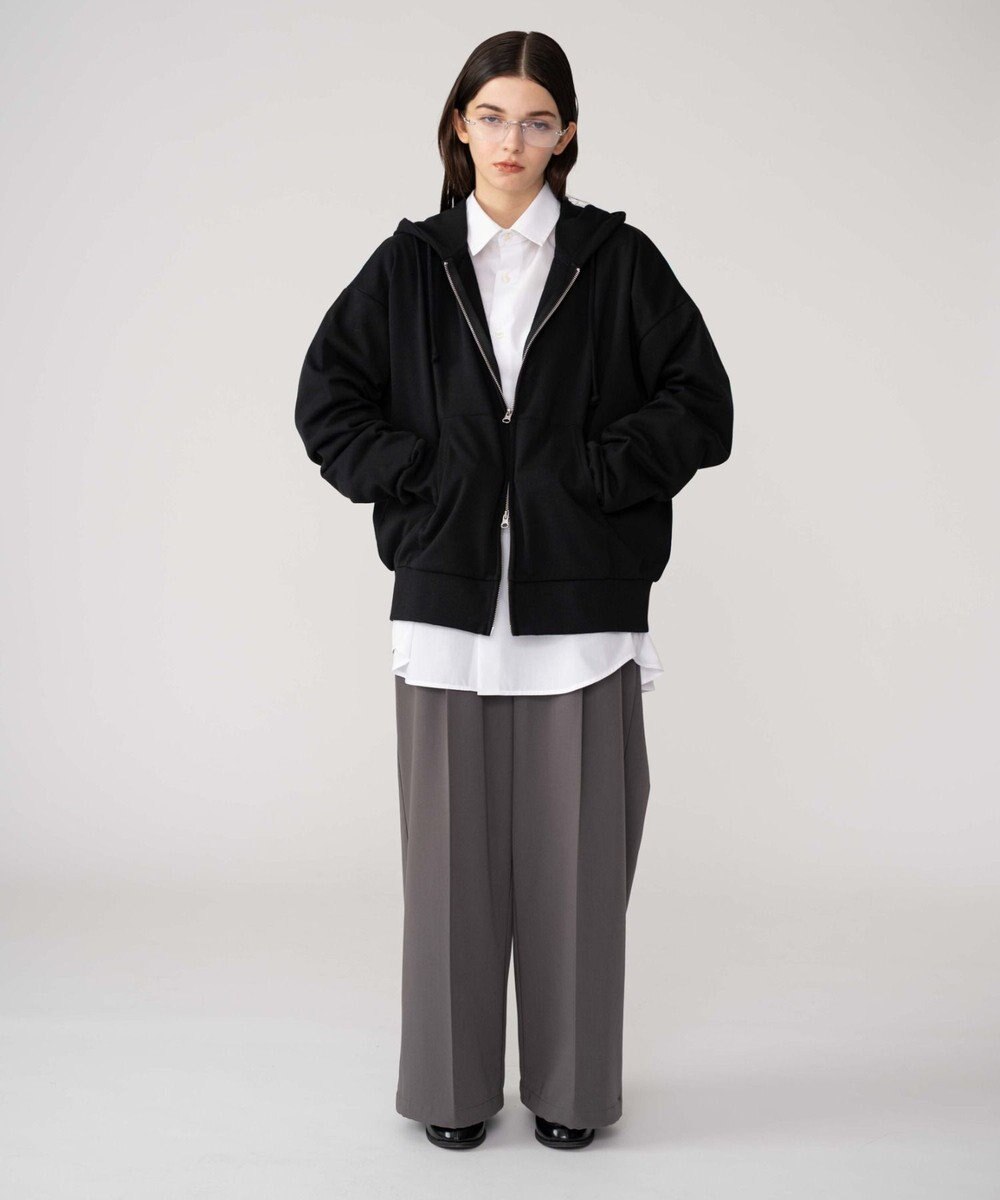 WEGO 【ユニセックス着用ITEM/MLサイズ展開】コンパクトフィットダブルZIPパーカー 