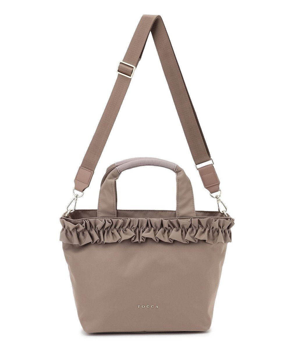 TOCCA 【ショルダー取り外し可能】FRILL GARLAND NYLONTOTE  トートバッグ 