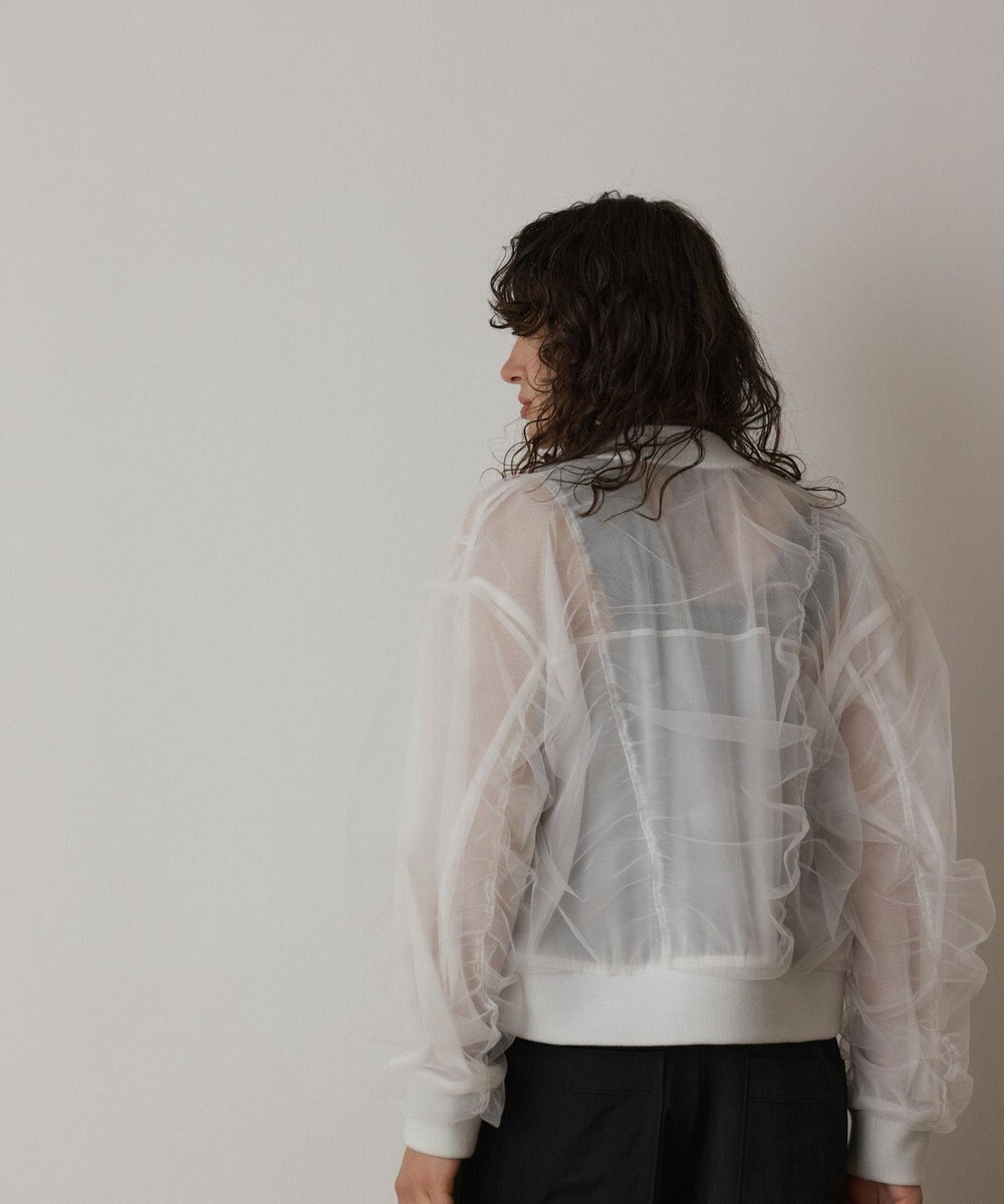 GRACE CONTINENTAL チュールギャザーブルゾン 