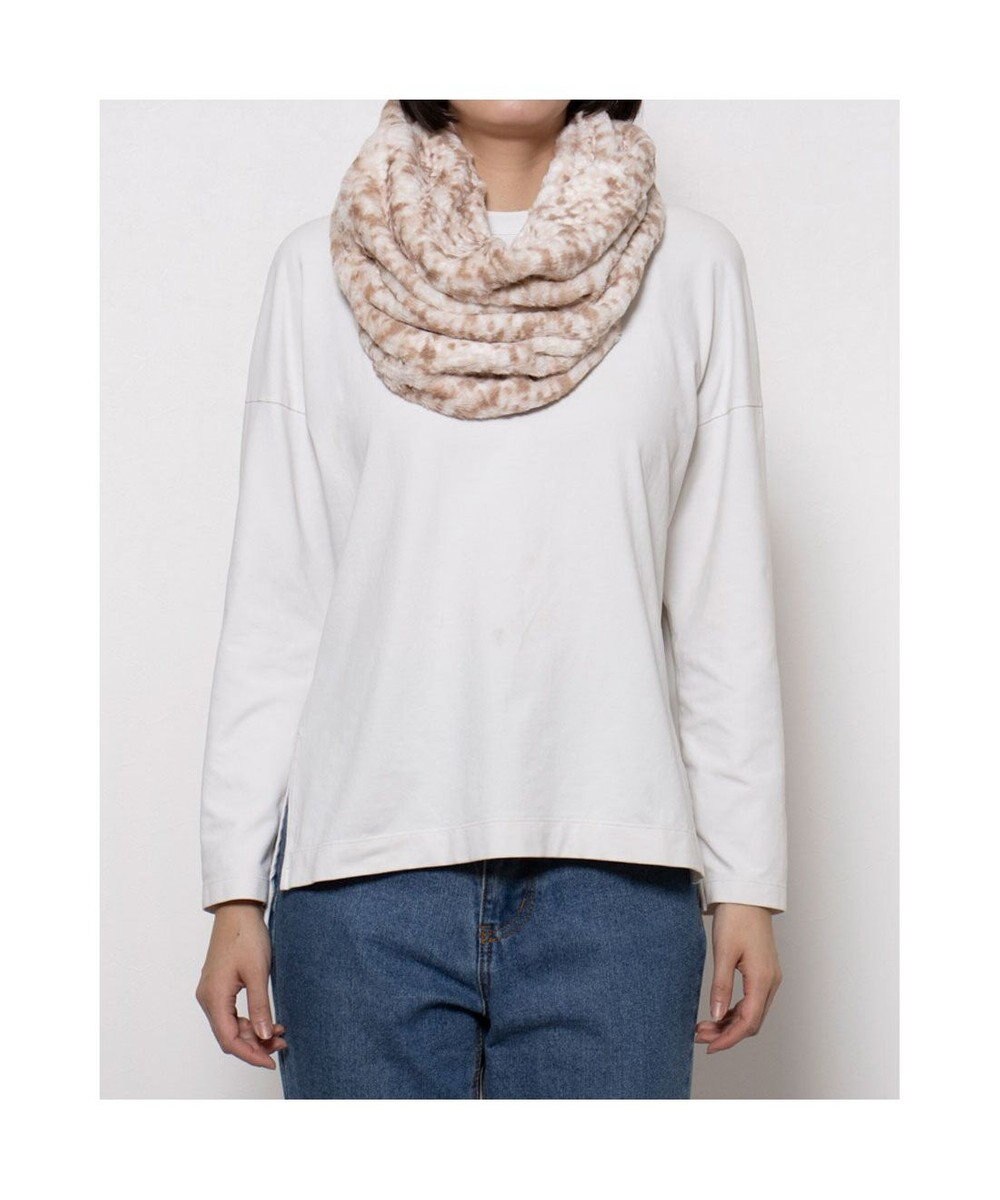 UNBILLION カシュネ cache nez / アニマル柄フェイクファースヌード 