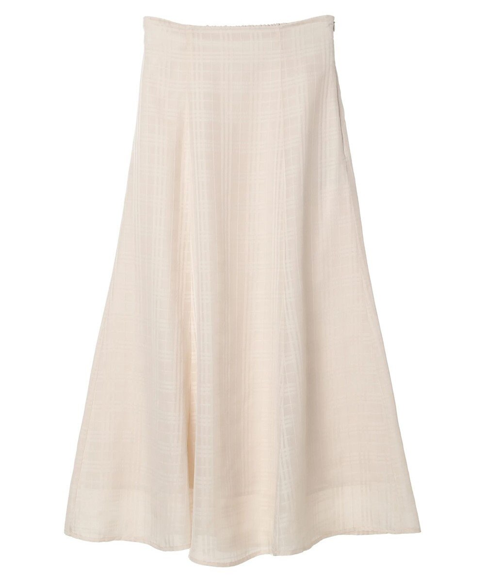 earth music&ecology シアーチェックフレアスカート 