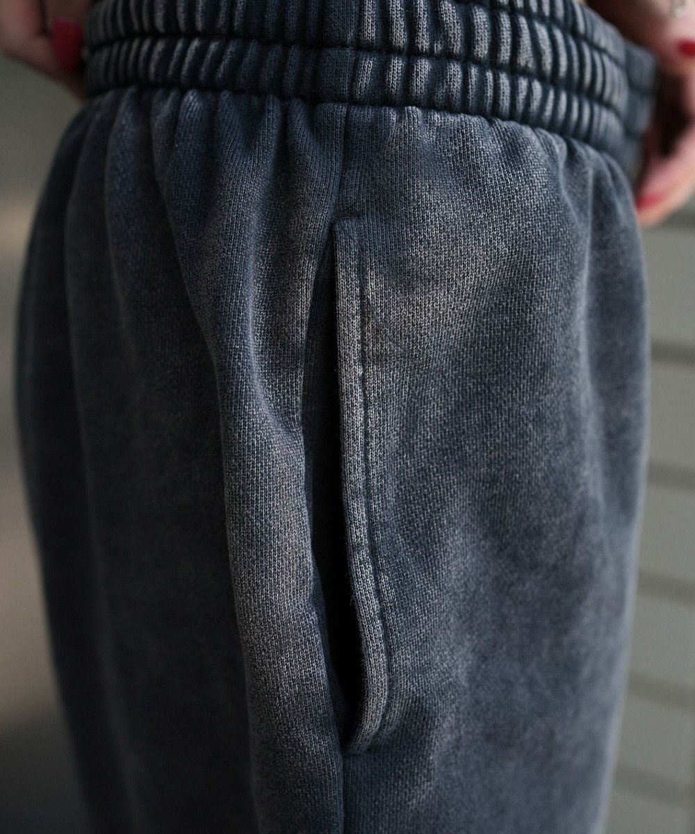 WEGO 【ウエストゴム】スウェットワイドパンツ 