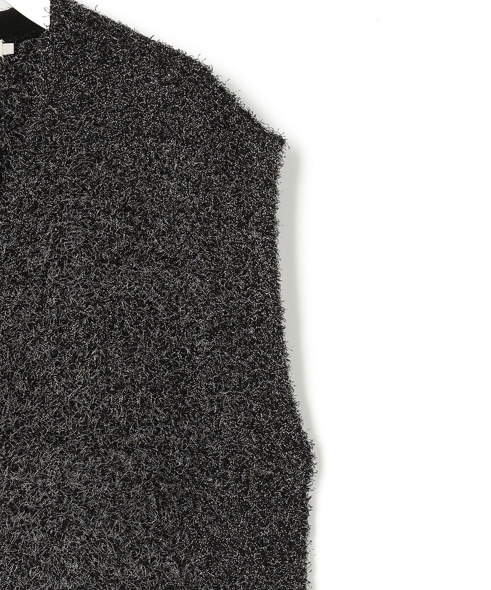 ICB ツイーディーニット ジップアップジレ 