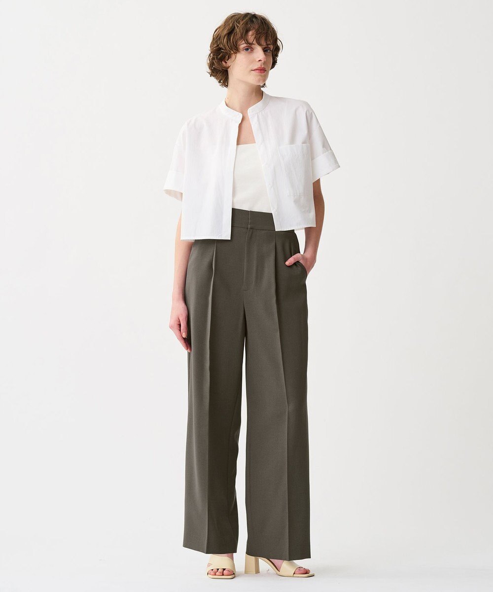 uncrave 【佐藤晴美さん着用】ウォッシャブルドライサップ ワイドパンツ(サスペンダー付き) 