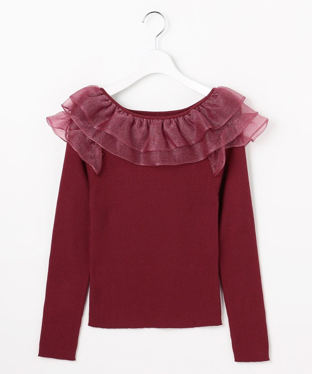 Feroux 襟フリル ニット 