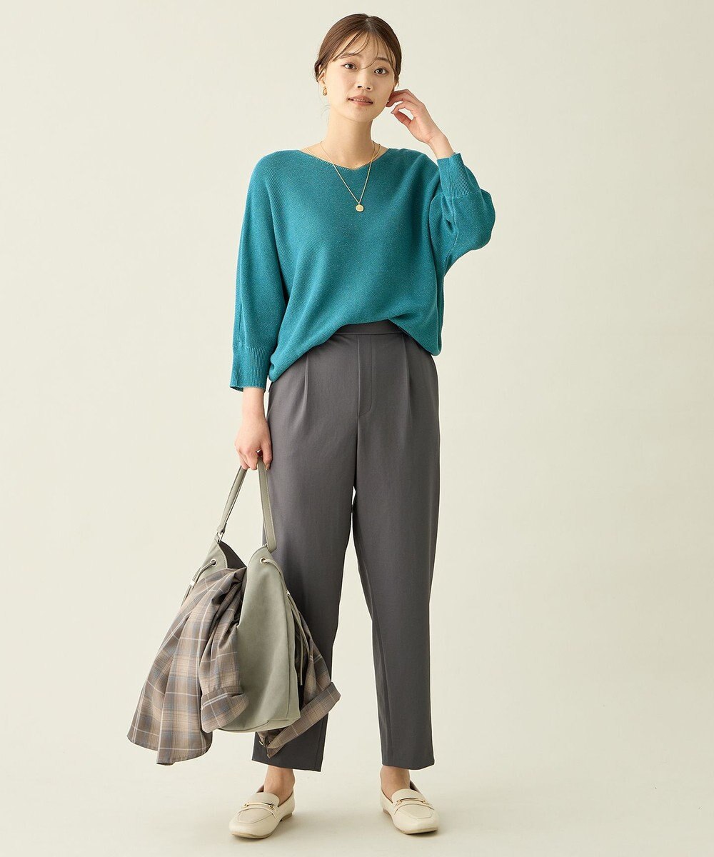 ANY 【6サイズ展開/ウエストゴム】イージーテーパードパンツ 