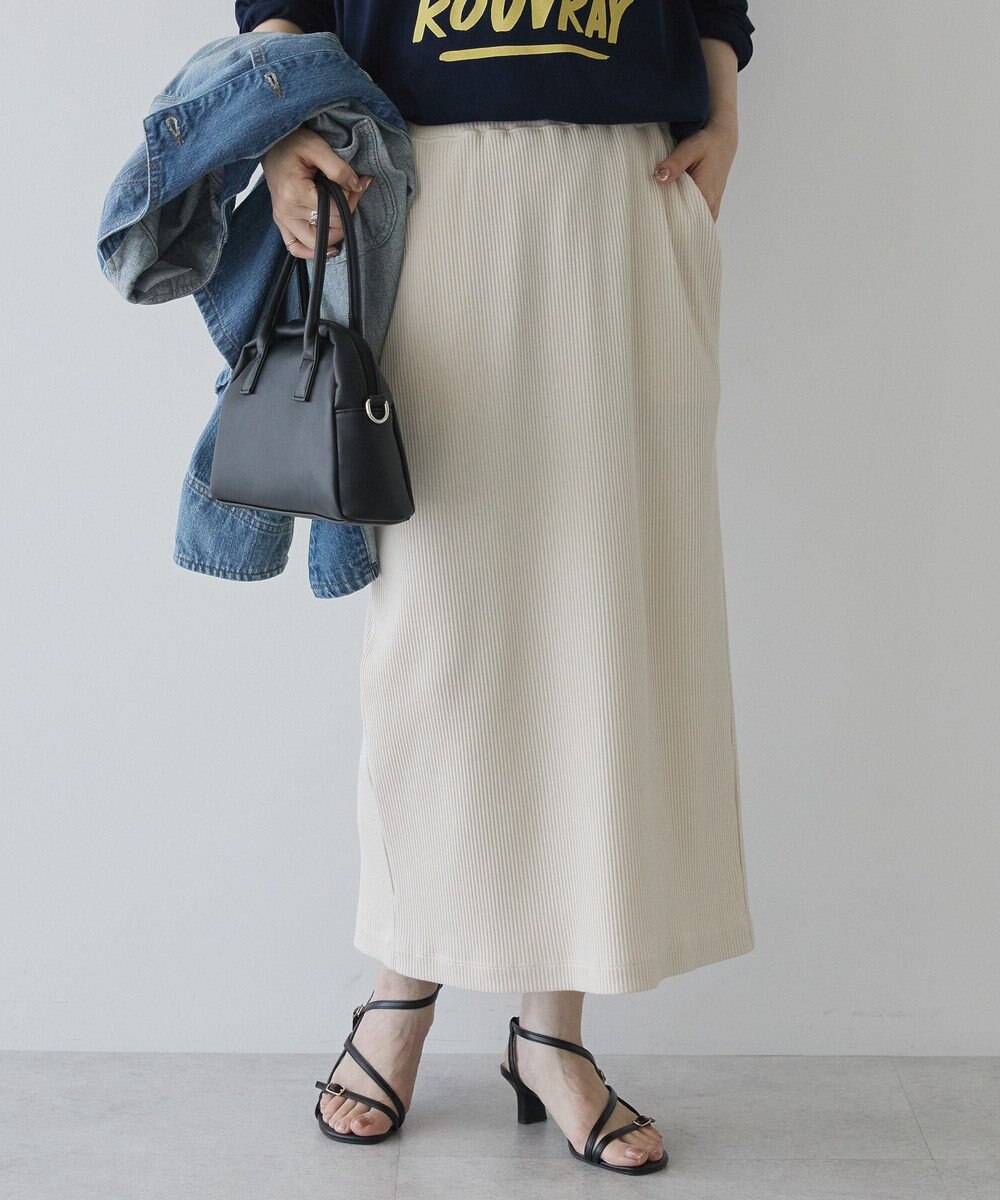 AMERICAN HOLIC 針抜きリブナロースカート 