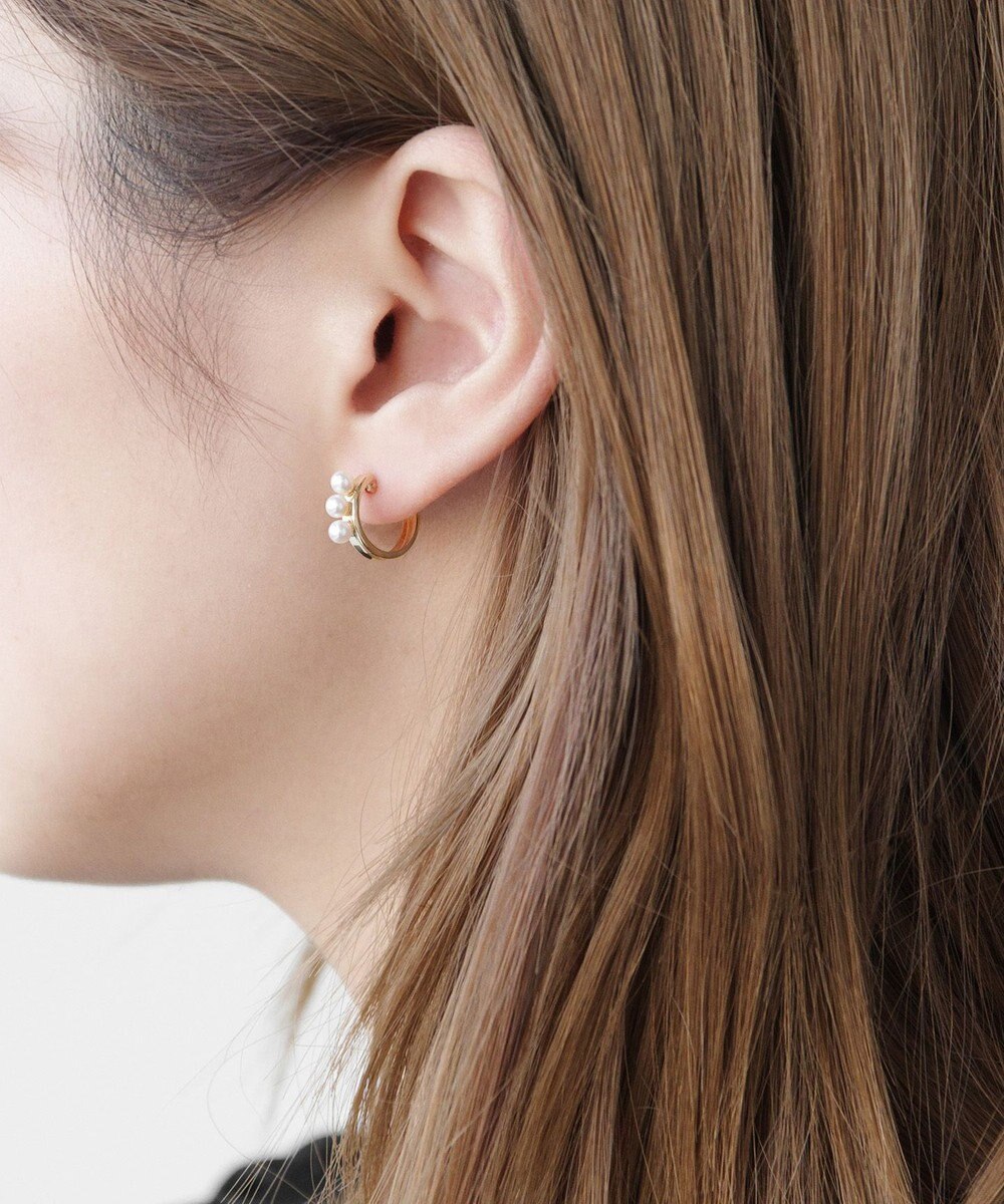 TOCCA 【WEB限定】TRILL PEARL PIERCED EARRINGS K10 淡水パール ピアス 
