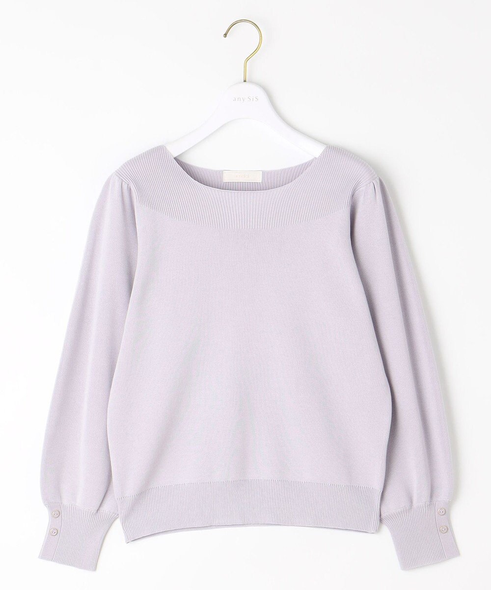 ANY SIS 【洗える】フラワーモイスチャー ニット 