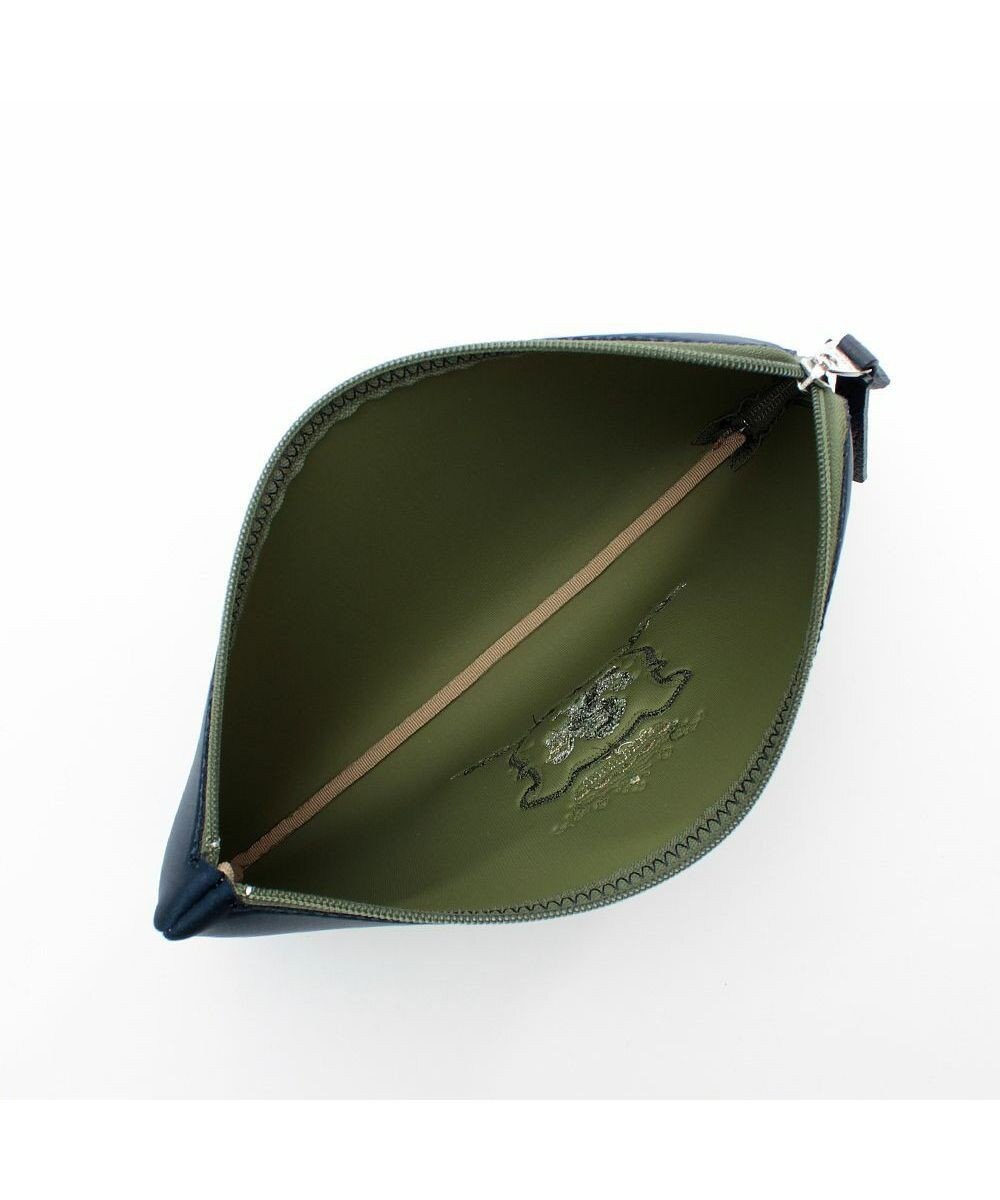 A.D.M.J. 【魔法の様に軽い】マジックライト/スパニッシュファブリックエンブレム刺しゅうフラットポーチ2セット(L/LL) 