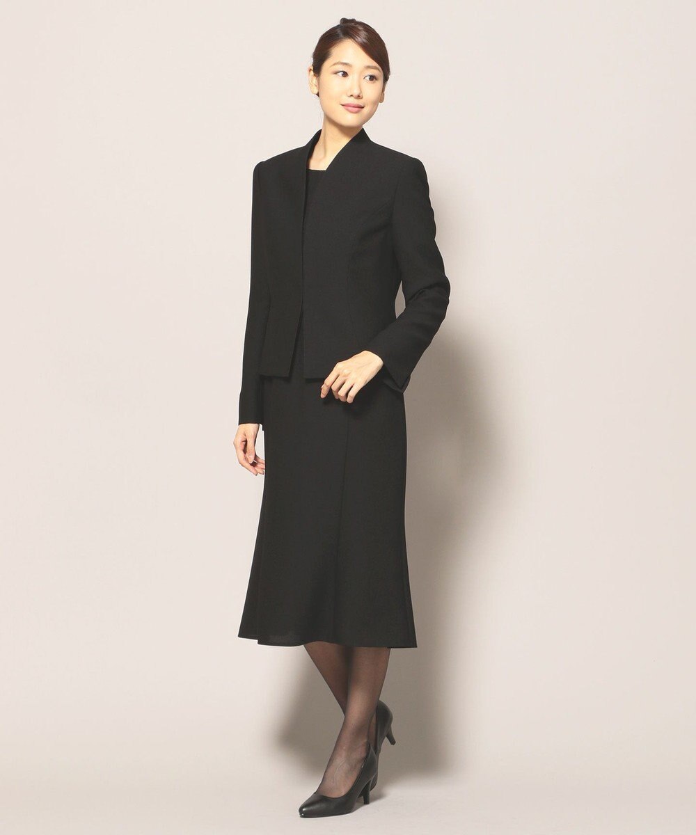 自由区 FORMAL 【前開きワンピース】ネルファータリンググログラン ジャケット+ワンピース 