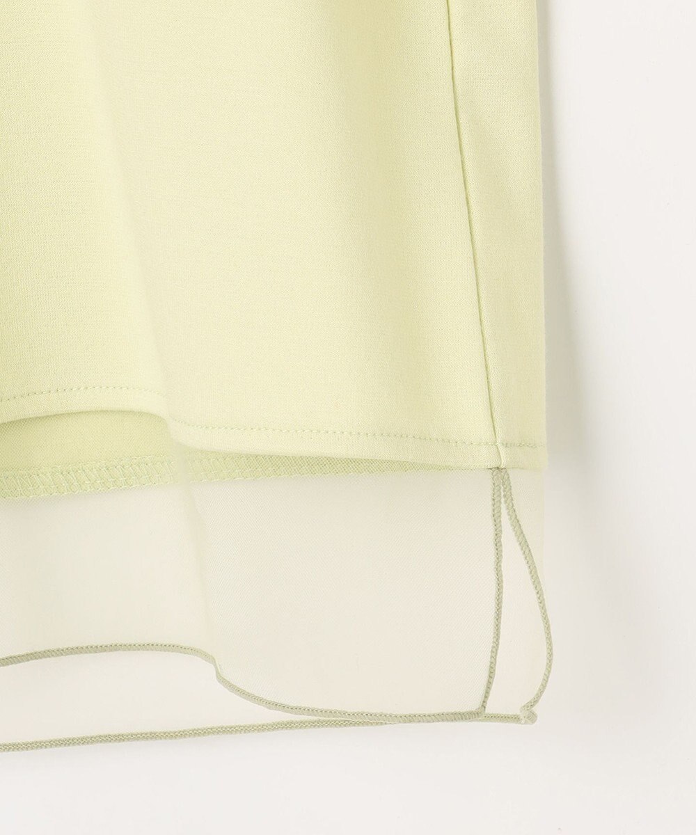 ANY SIS チュール切替ランタンスリーブ プルオーバー 