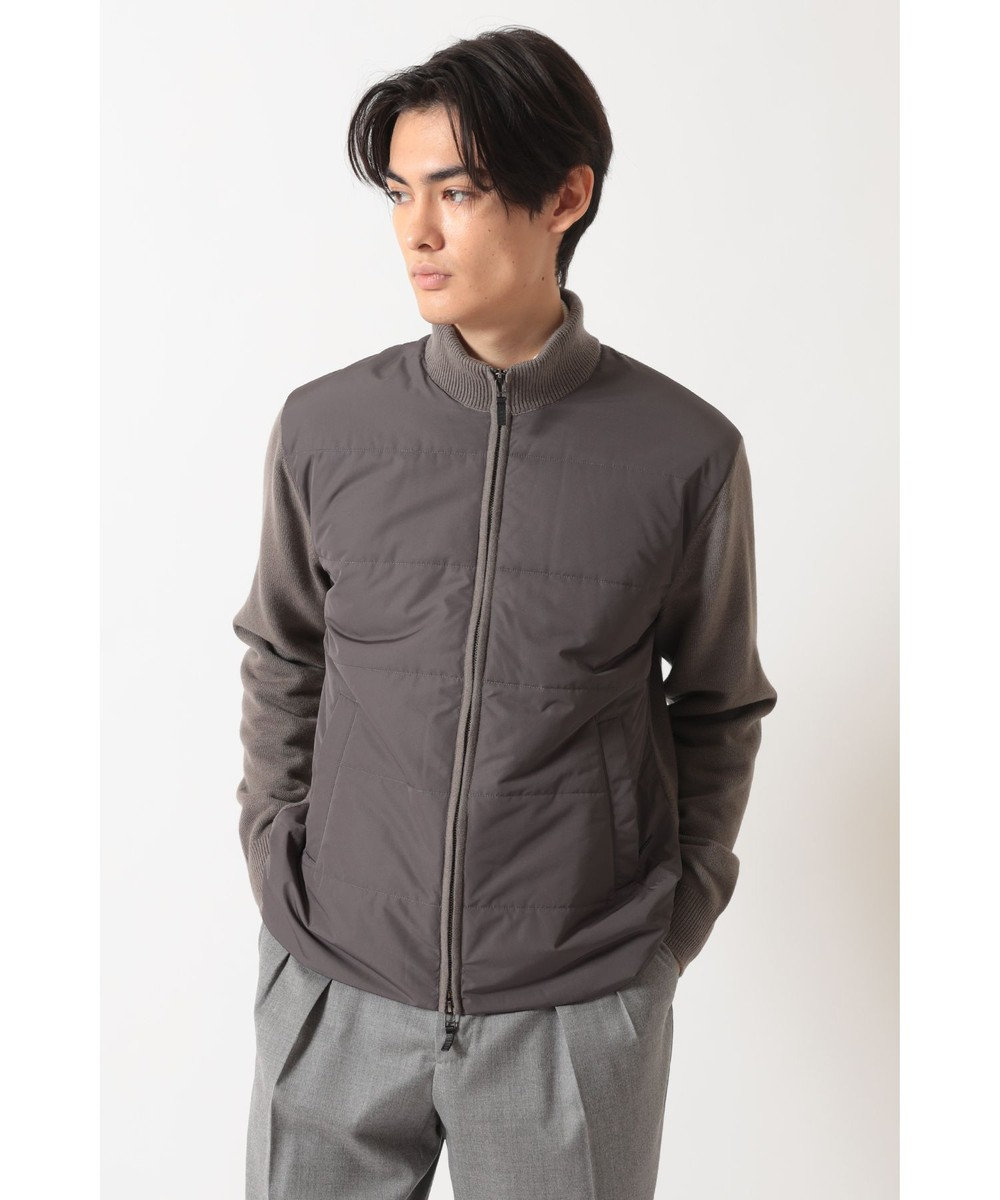 DAKS エクストラファインウール ニットブルゾン 