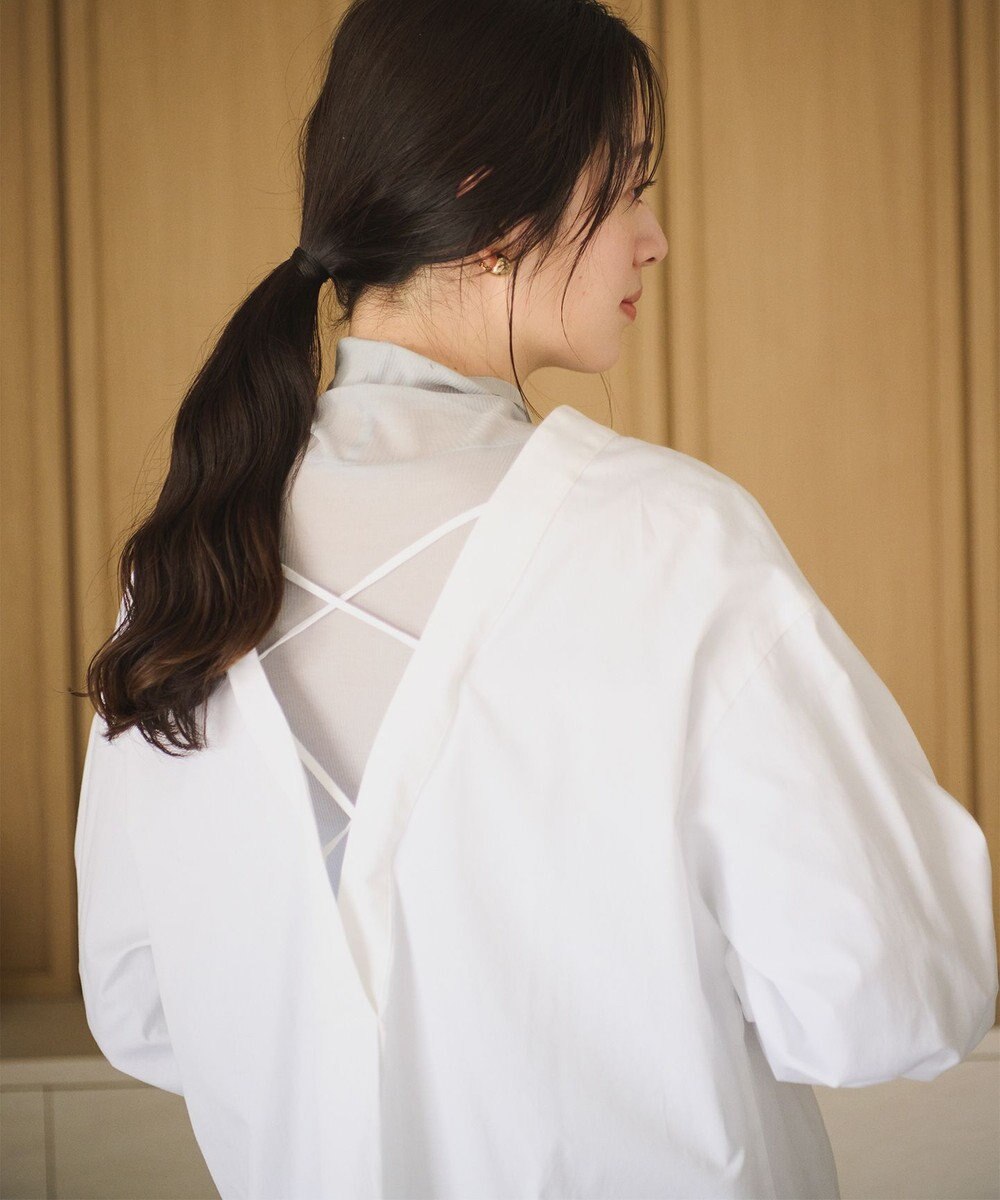 #Newans 【ANSWER for ヘルシーカジュアル】クロスリボンシャツ 