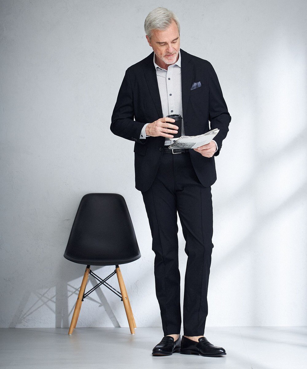 JOSEPH ABBOUD 【キングサイズ・快適な着心地・イージーケア】ジャージーシャツ 