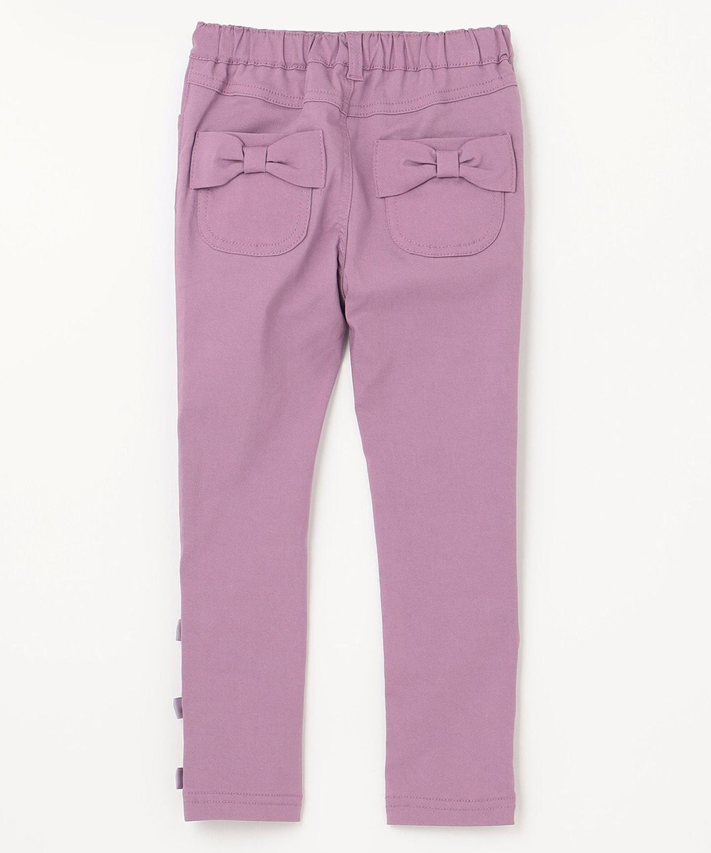 ANY KIDS 裾リボンストレート パンツ 