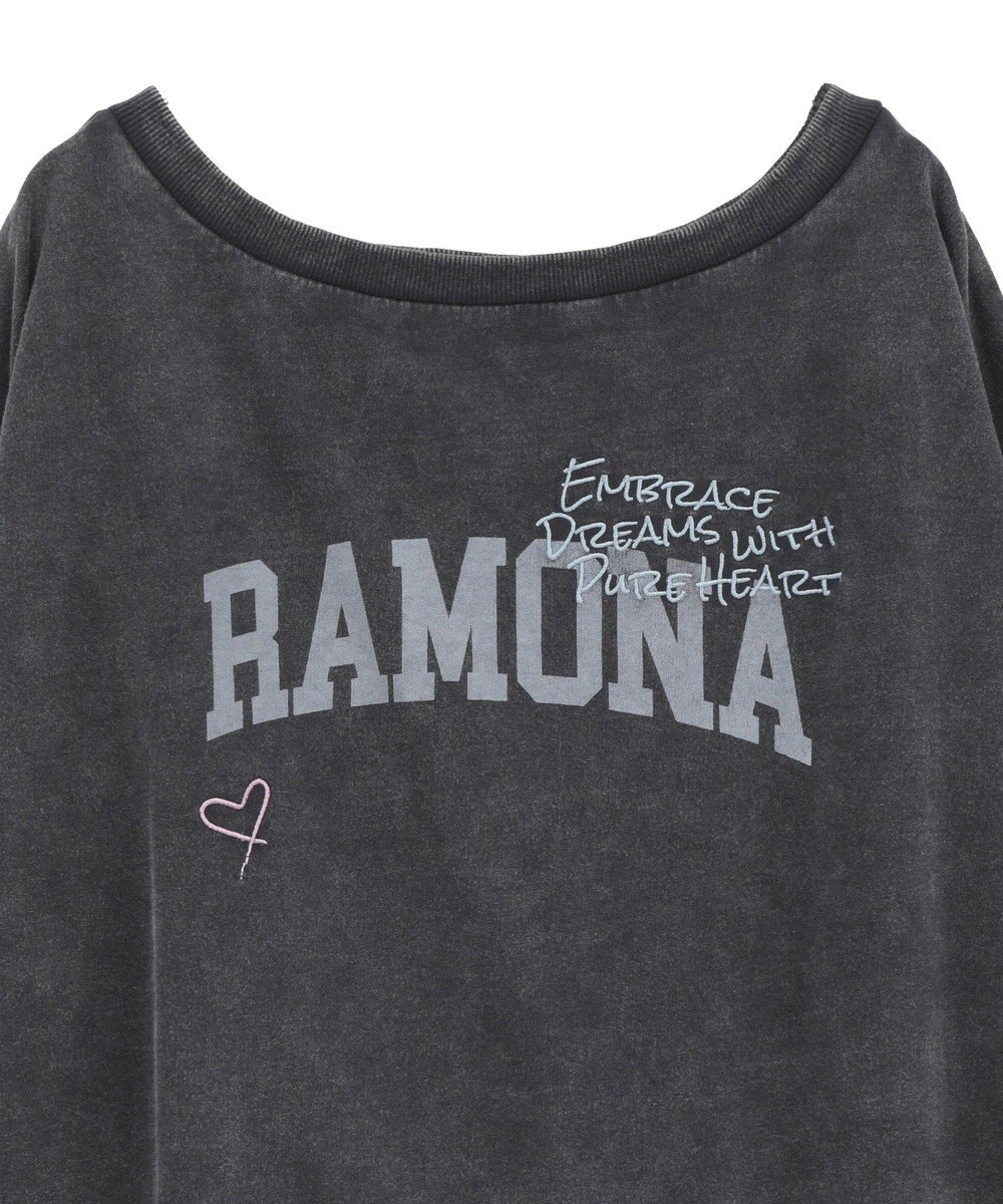 earth music&ecology ランダム刺繍オフショルプルオーバー 