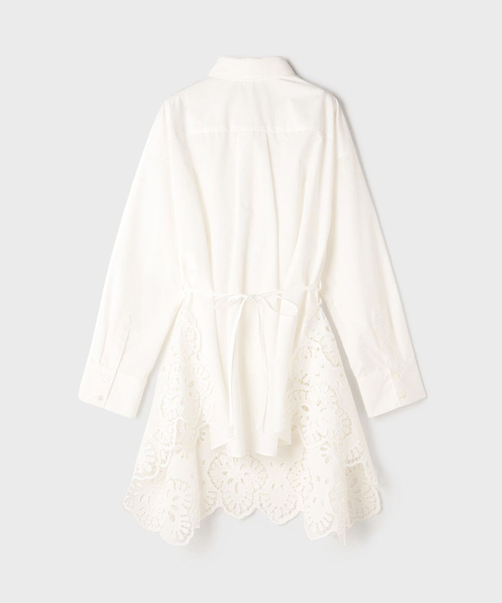 GRACE CONTINENTAL カット刺繍イレギュラーシャツ 