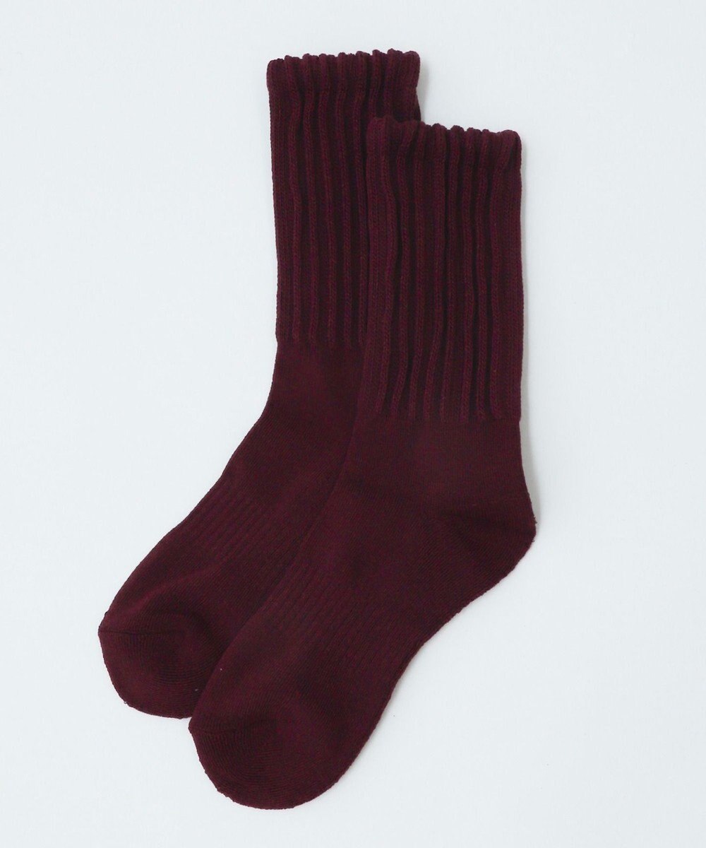 WEGO サポート付きボリューム無地リブソックス 