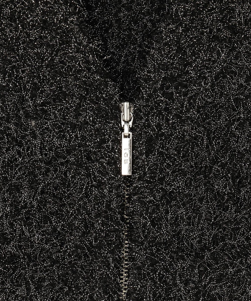 ICB ツイーディーニット ジップアップジレ 