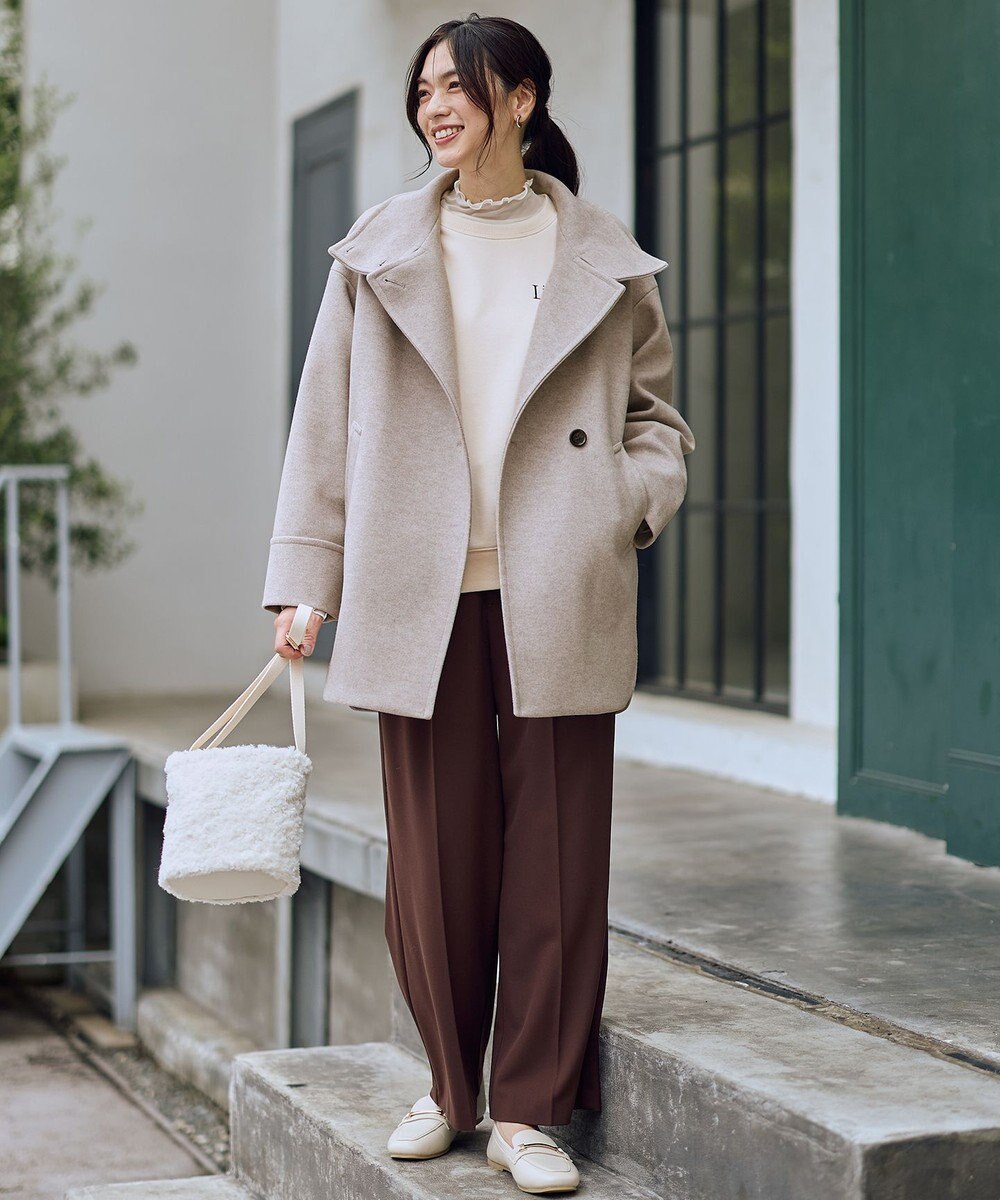 ANY 【LEE掲載/6サイズ展開/裏起毛/ウエストゴム】ウォームワイドパンツ 