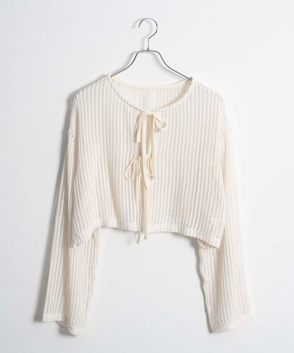 WEGO メッシュリボンカーディガン 