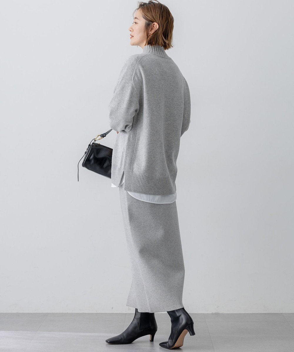 23区 【VERY掲載/洗える】カシミヤブレンド Iライン ニットスカート 