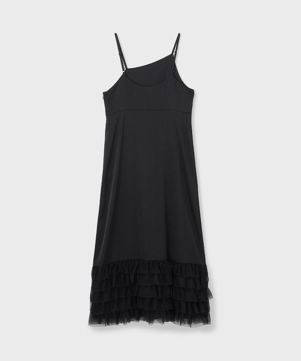 GRACE CONTINENTAL フリルチュールサテンキャミワンピース 