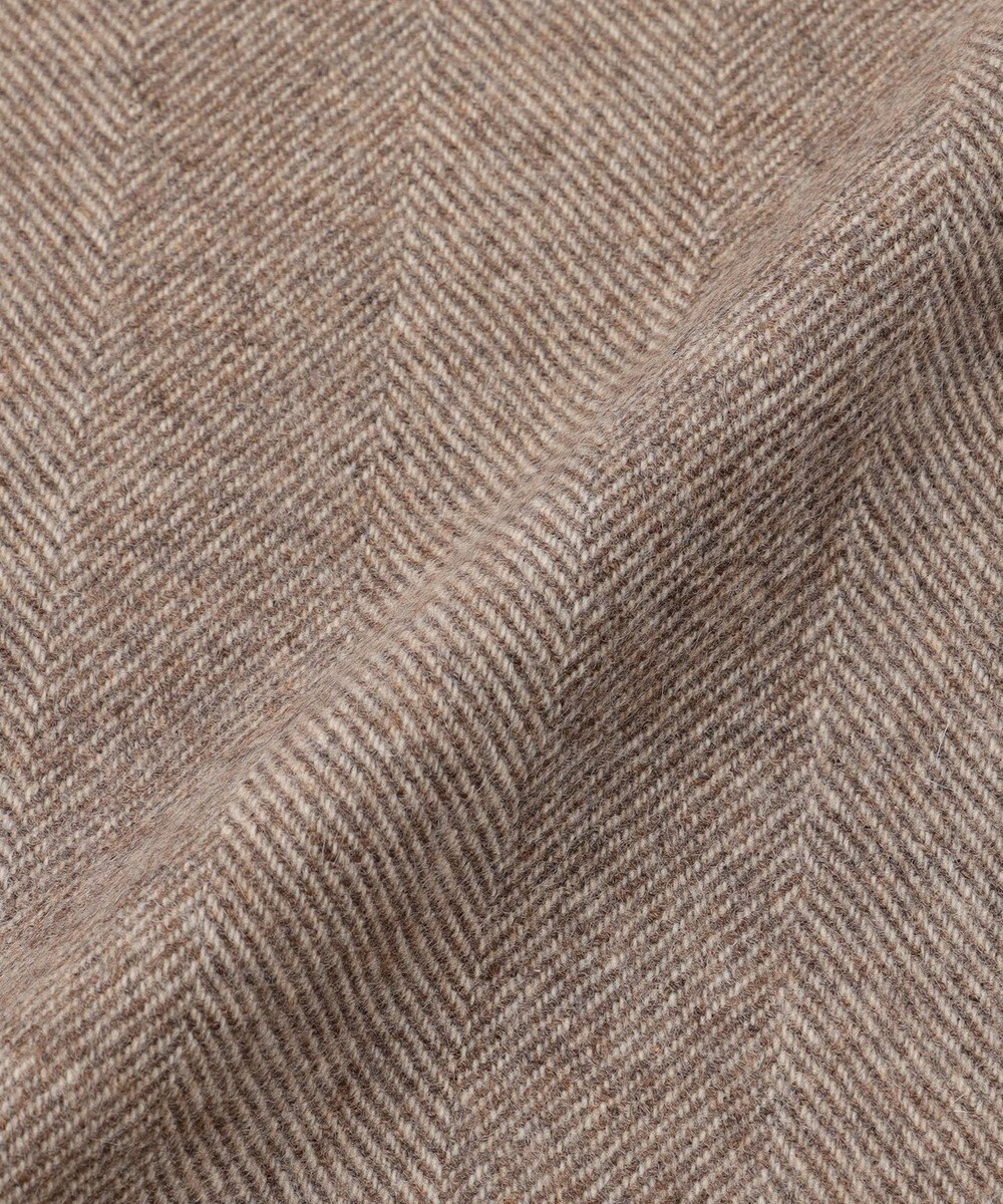 GOTAIRIKU 【カシミヤ100％】 幅広 マフラー_ヘリンボーン柄(40×180) 