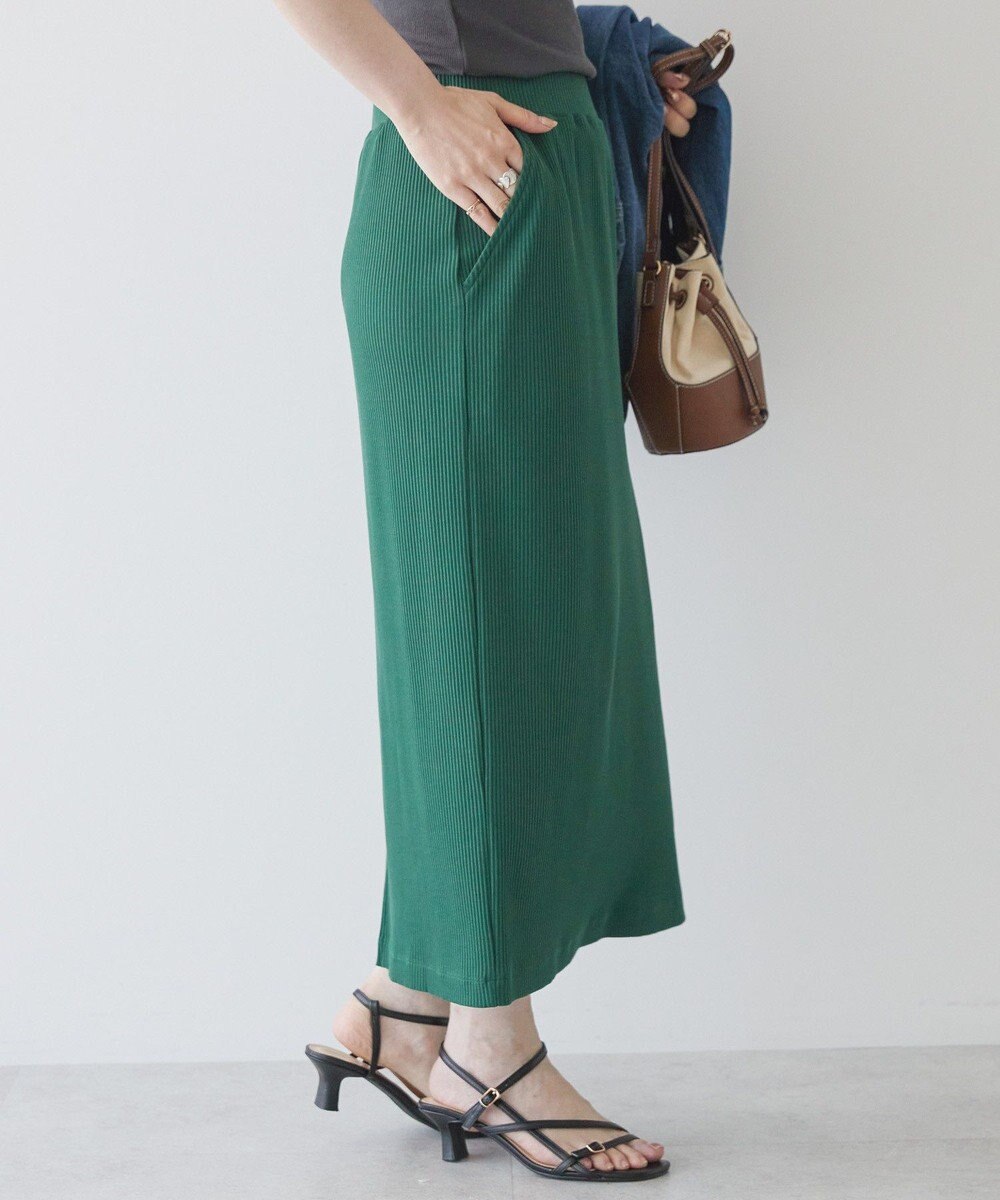 AMERICAN HOLIC 針抜きリブナロースカート 