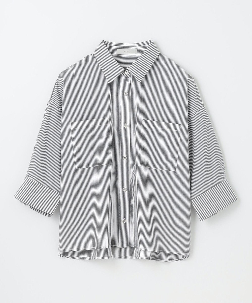 ANY コットンエアーウォッシュ5分袖シャツ 