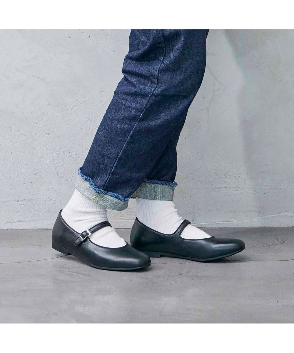 ing <ing>【WEB限定】ストラップフラットシューズ 