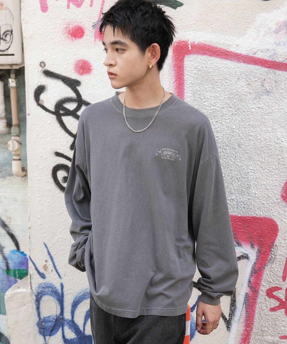 WEGO 【ユニセックス着用ITEM】ピグメントグラフィックT（LS） 