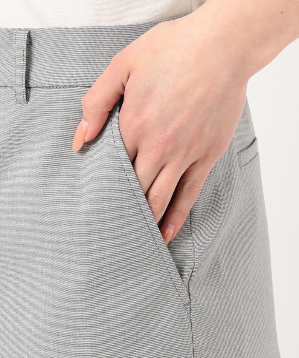 J.PRESS LADIES 【シワになりにくい】コットンフィッティーシャーク ワイドパンツ 