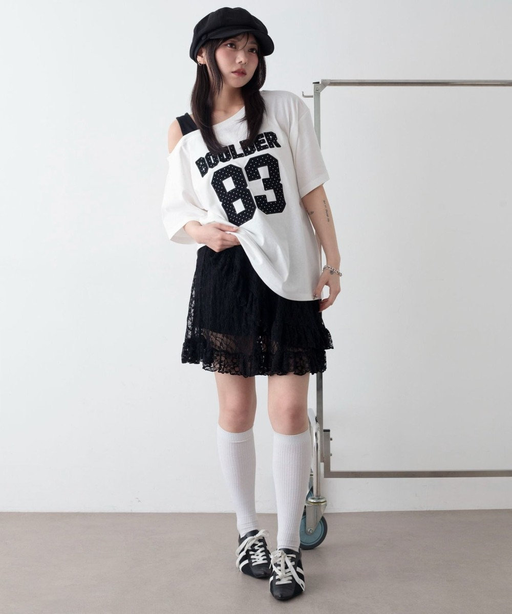 WEGO レースフリルスカート 